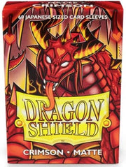Dragon Shield: Japanese Size Sleeves - Matte Crimson 60Ct Card Sleeves Dragon Shield