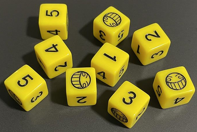 Cowboy Bebop Roleplaying Game: "Ed Smile" 9D6 Dice Set Dice & Gaming Accessories Mana Project Studio