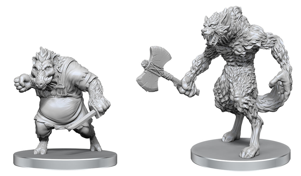 Pathfinder Battles Miniatures: W26 Werewolf & Wereboar RPG Miniatures WizKids