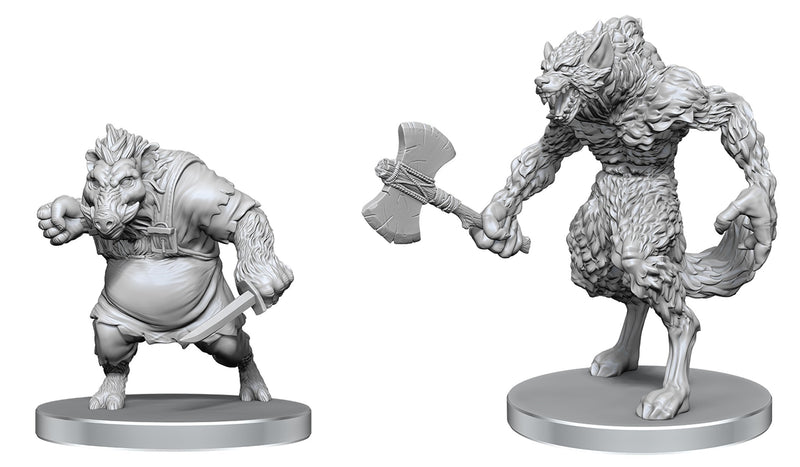 Pathfinder Battles Miniatures: W26 Werewolf & Wereboar RPG Miniatures WizKids