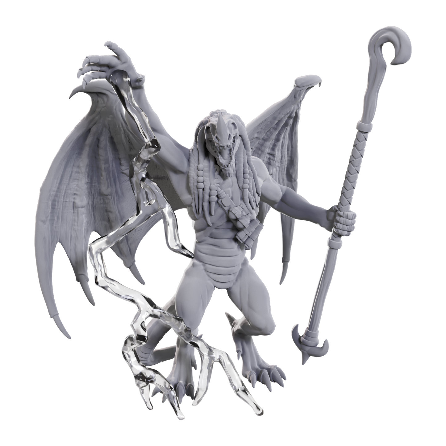 D&D Nolzur's Marvelous Miniatures: W24 Blue Abishai Unpainted Miniatures WizKids