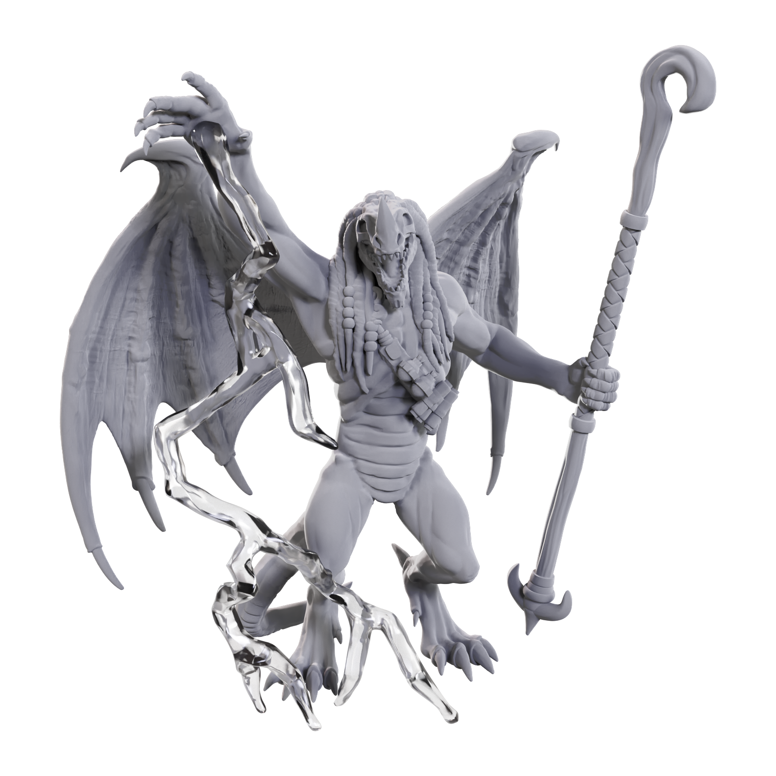 D&D Nolzur's Marvelous Miniatures: W24 Blue Abishai Unpainted Miniatures WizKids