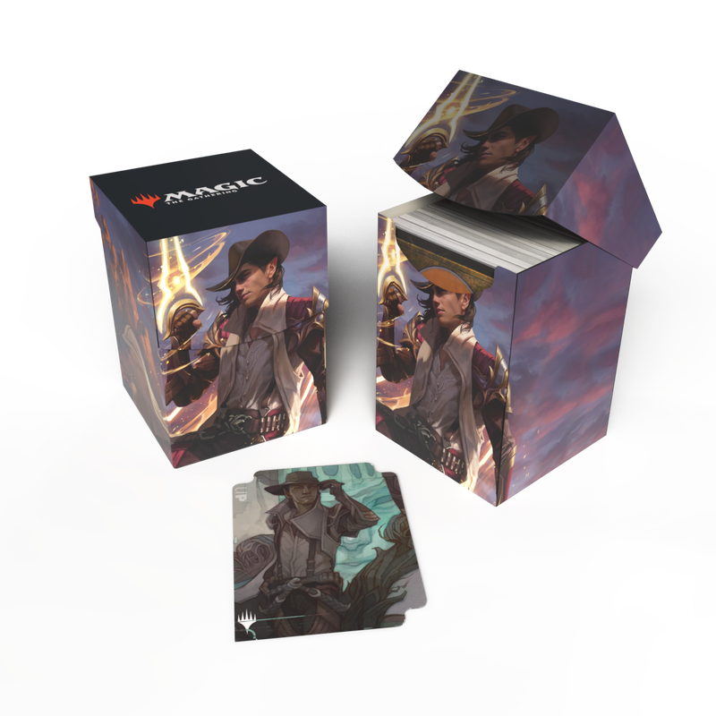 Ultra Pro: Deck Box 100+ - "Kellan, the Kid" MTG Outlaws of Thunder Junction Deck Boxes & Storage Ultra Pro