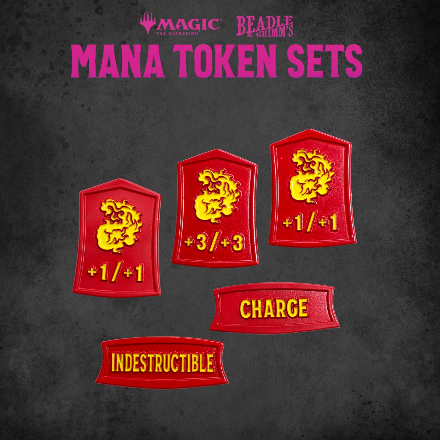Beadle & Grimm's: Token Set MTG Red Mana Dice & Gaming Accessories Beadle & Grimm's