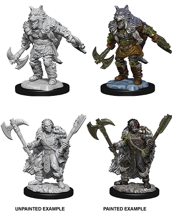 D&D Nolzur’s Marvelous Miniatures: W9 Half-Orc Barbarian RPG Miniatures WizKids   