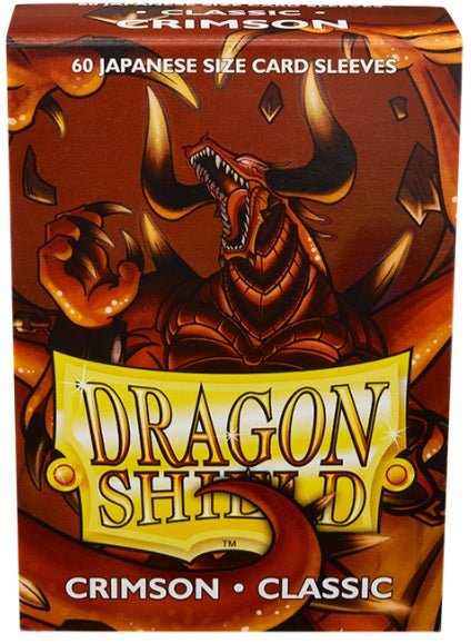 Dragon Shield: Japanese Size Sleeves - Classic Crimson 60Ct Card Sleeves Dragon Shield