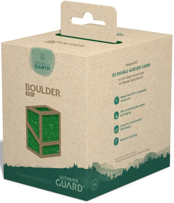 Ultimate Guard: Boulder RTE 133+ - Green Deck Boxes & Storage Ultimate Guard