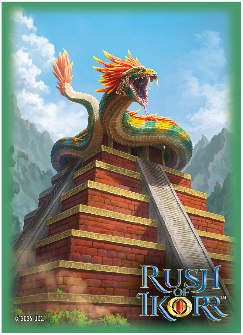 Rush of Ikorr: Matte Art Sleeves - "Kulkulkan" Shattered Chaos 65Ct Card Sleeves Upper Deck Entertainment