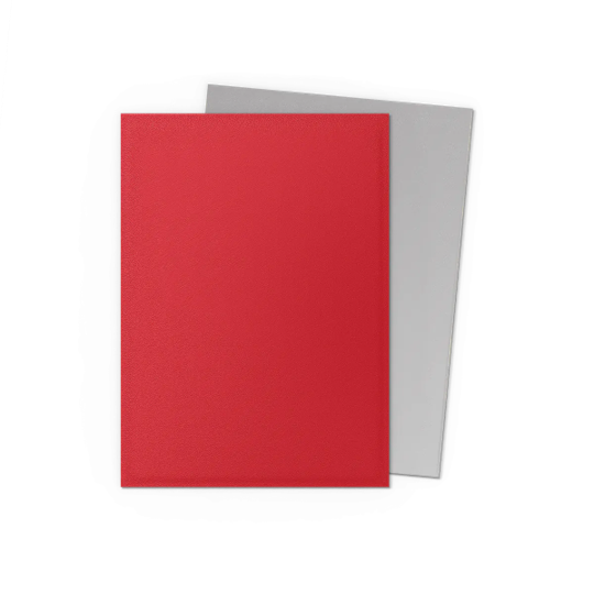 Dragon Shield: Dual Matte Sleeves - Crimson & Silver 100Ct Card Sleeves Dragon Shield