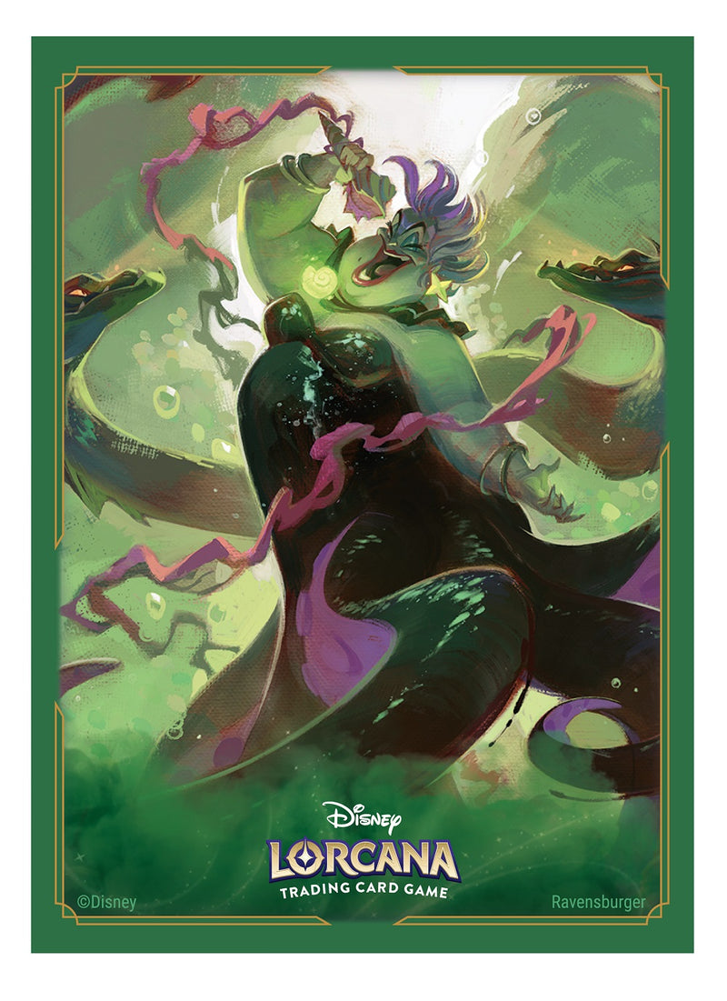Disney Lorcana: Matte Art Sleeves - "Ursula" Archazia's Island 65Ct Card Sleeves Ravensburger