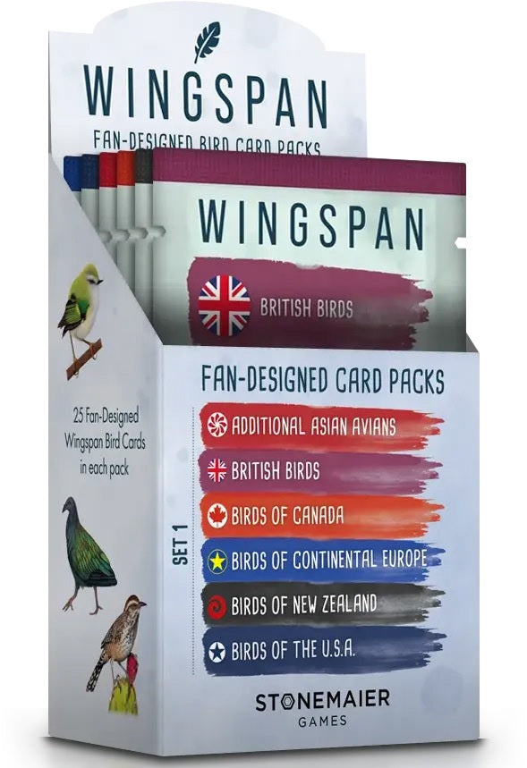 Wingspan: Fan Designed Pack - Box of 6 Board Games Stonemaier Games