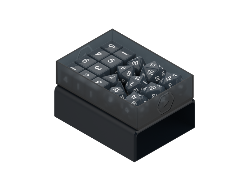 Heavy Play: RNG Dicebox - "Warlock Black" Dice & Gaming Accessories Heavy Play