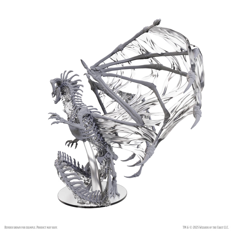 D&D Nolzur’s Marvelous Miniatures: Premium Unpainted Set - Black Dracolich (Gargantuan) RPG Miniatures WizKids