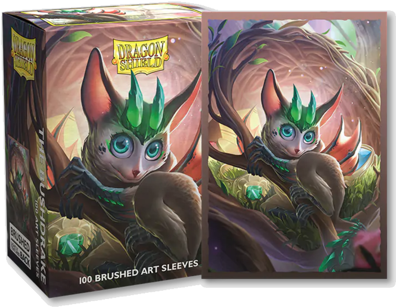 Dragon Shield: Brushed Art Sleeves - "The Bushdrake" Spirit Animal Dragons 100Ct Card Sleeves Dragon Shield