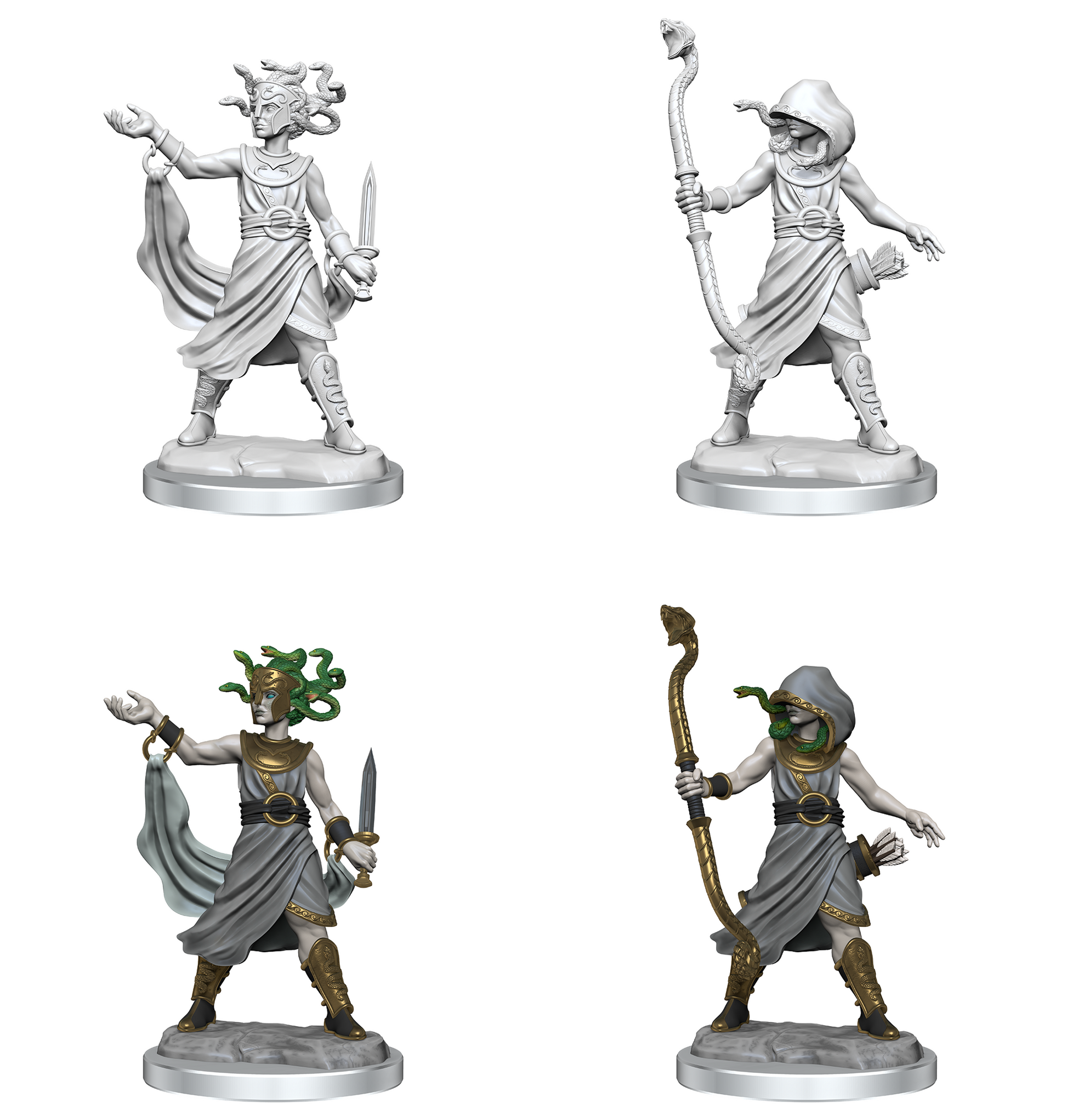 D&D Frameworks: W2 Medusa RPG Miniatures WizKids   