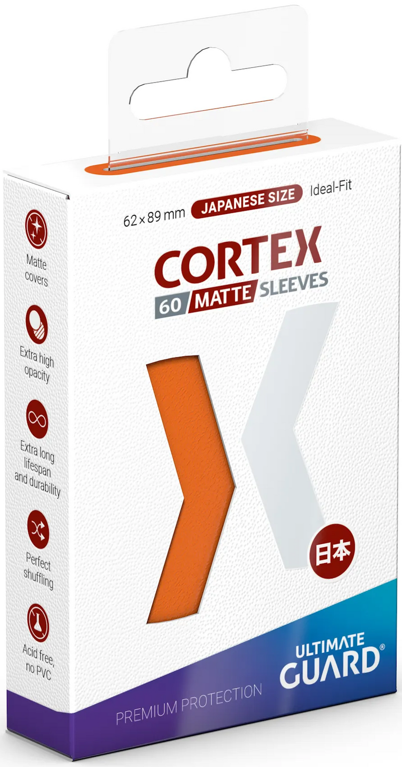 Ultimate Guard - 60ct Cortex Sleeves Japanese Size Matte Orange Card Sleeves Ultimate Guard