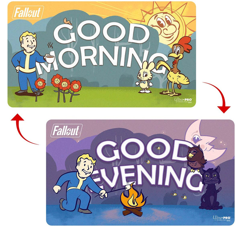 Ultra Pro: Double Sided Playmat - "Good Morning / Good Evening" Fallout Playmats Ultra Pro