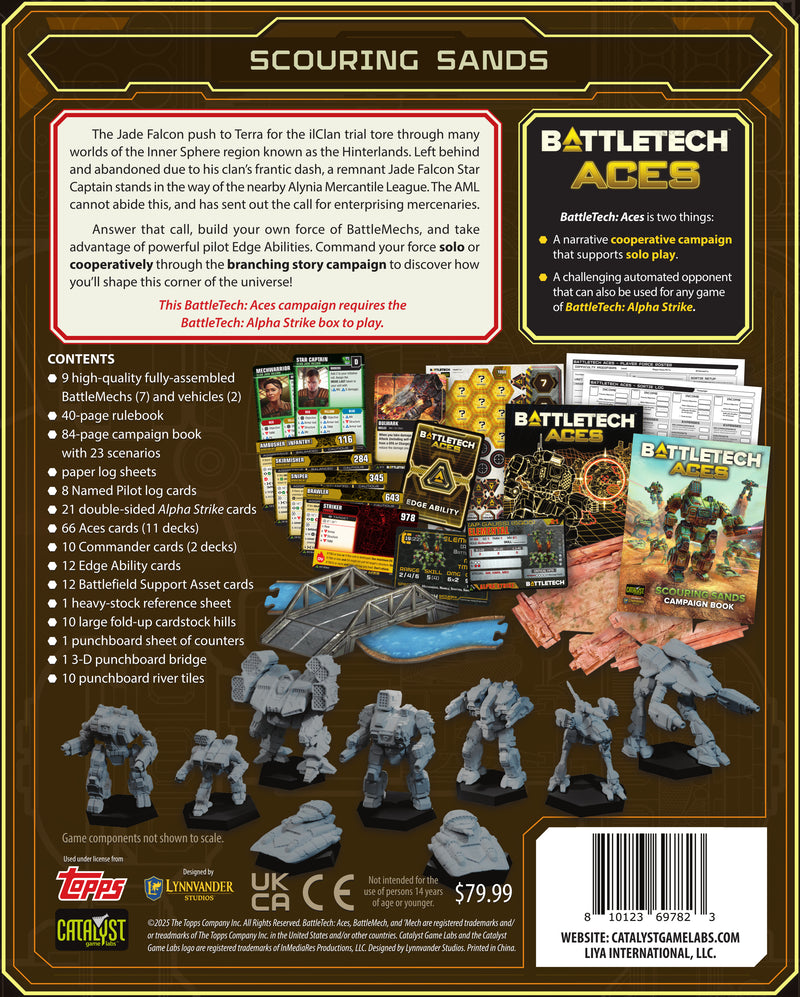 BattleTech: Aces - Scouring Sands Box Set BattleTech Catalyst Game Labs