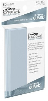 Ultimate Guard: Board Game Sleeves - 7 Wonders 67mm x 103mm 80Ct Board Game Sleeves Ultimate Guard