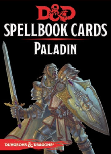 D&D Spellbook Cards: Paladin 2nd Edition Dungeons & Dragons 5E Wizards of the Coast