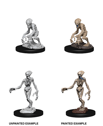 Pathfinder Unpainted Miniatures: WV7 Doppelgangers Unpainted Miniatures WizKids