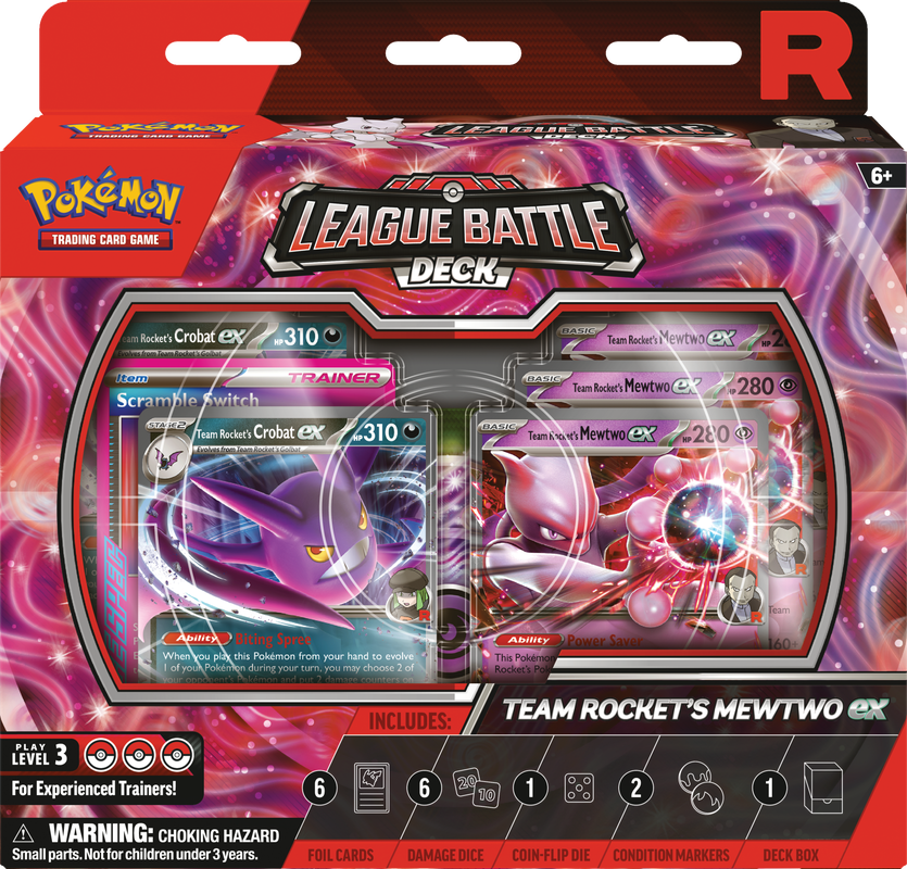 Pokémon: League Battle Deck - Team Rocket's Mewtwo ex (Release Date: December 12) Pokemon Sealed Pokémon