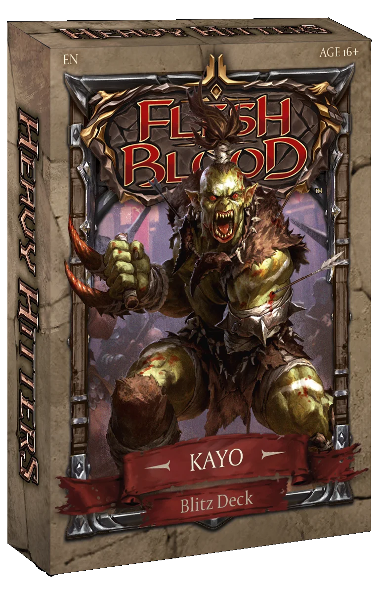 Flesh and Blood Heavy Hitters - Blitz Deck (Kayo) Flesh And Blood Sealed Flesh And Blood   