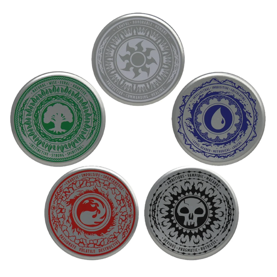 Fanattik: Set of 5 Metal Coasters - MTG Mana Symbols Misc Fanattik