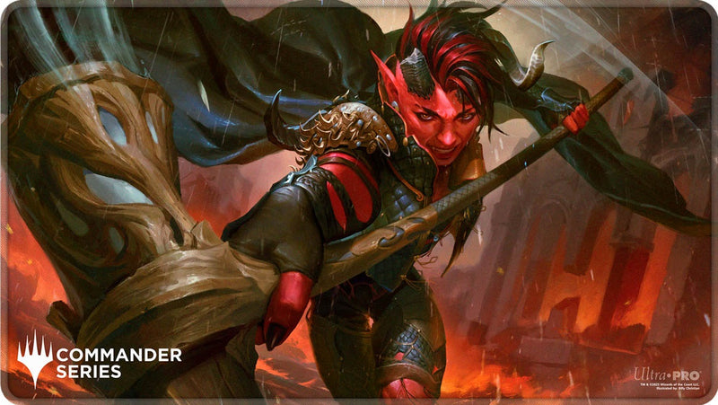 Ultra Pro: Stitched Playmat - "Karlach, Fury of Avernus" MTG Commander Series Playmats Ultra Pro
