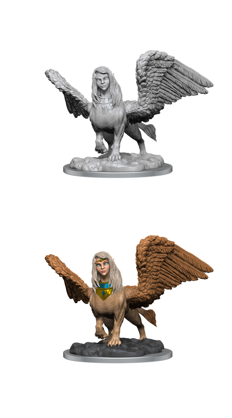 Critical Role Unpainted Miniatures: W3 Sphinx Female Unpainted Miniatures WizKids