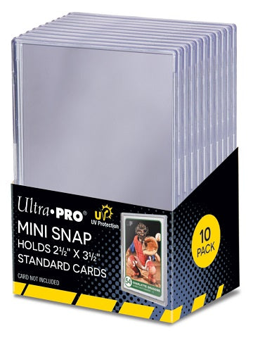 Ultra Pro: UV Mini Snap (63.5mm x 88.9mm) Card Holder (10 Pack) Card Holders & Protectors Ultra Pro