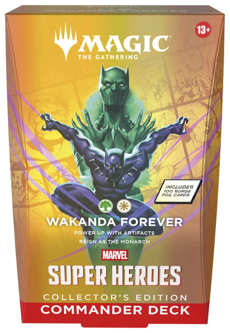 MTG Marvel Super Heroes - Commander Deck (Wakanda Forever) (Collector's Edition) (Release Date: June 19) MTG Sealed Magic: The Gathering