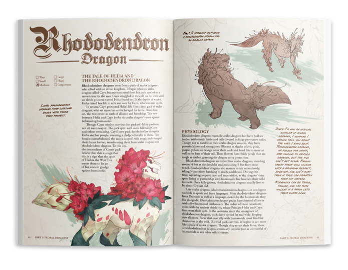 The Field Guide to Floral Dragons (Deluxe HC) Dungeons & Dragons 5E Hit Point Press