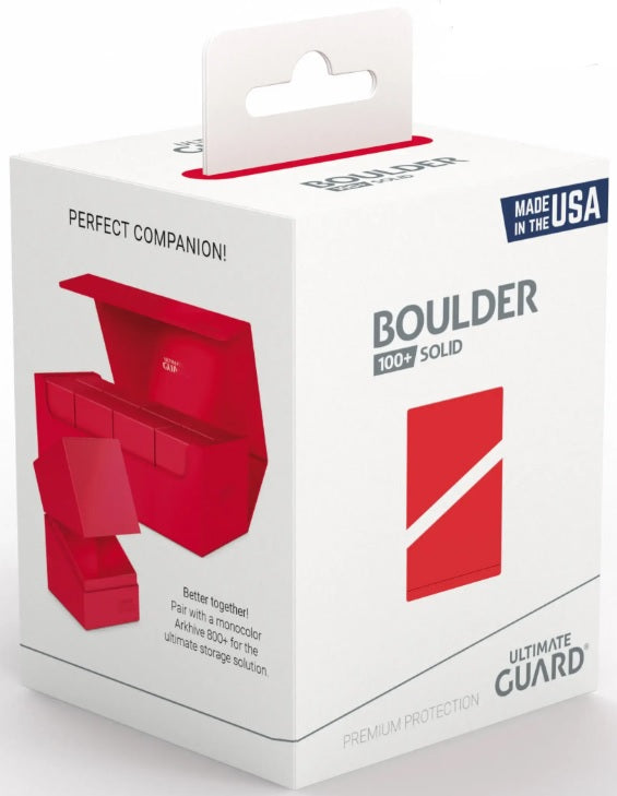 Ultimate Guard: Boulder 100+ - Solid Red