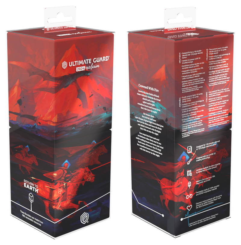 Ultimate Guard: RTE Boulder 100+ - Crowned with Fire (2024 Exclusive) [2 Pack] Deck Boxes & Storage Ultimate Guard