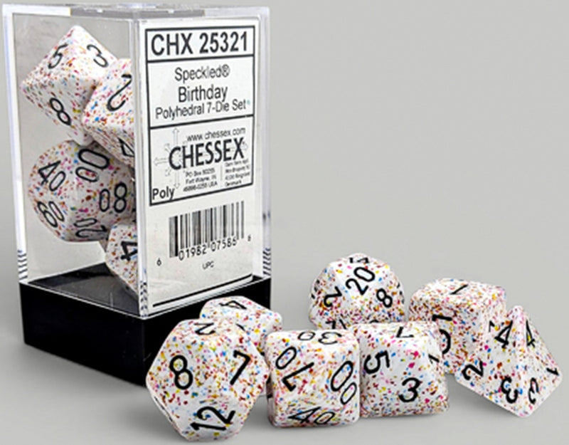 Chessex: 7-Die Set Speckled - Birthday