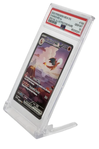Evoretro: Transparent PSA & CGC Graded Card Slab Display Stand 5Ct Card Tools & Accessories Evoretro