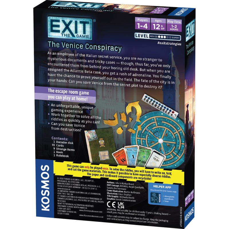 Exit: The Venice Conspiracy (2025) Board Games Kosmos