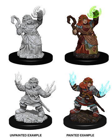 Pathfinder Battles Miniatures: W7 Female Dwarf Summoner RPG Miniatures WizKids   