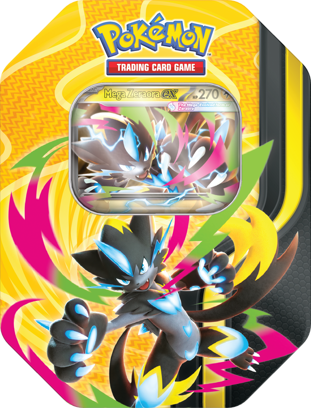 Pokémon Mega Forces - Tin (Mega Zeraora ex) (Limit 1) (Release Date: August 28) Pokemon Sealed Pokémon