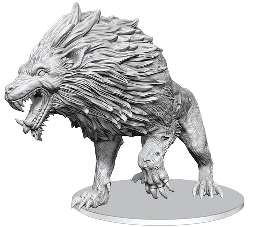 D&D Icons of the Realms: Premium Unpainted Set - Dire Worg (Huge) RPG Miniatures WizKids