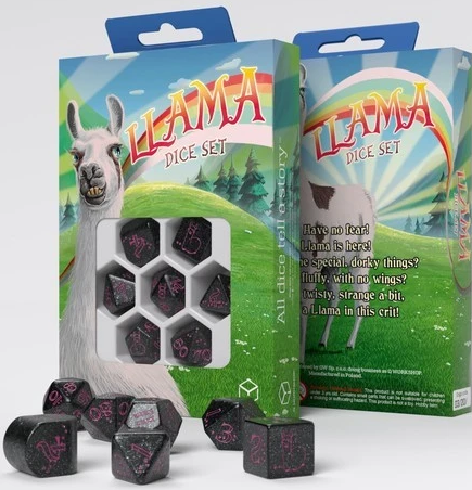 Q-Workshop: Spitty - Llama 7-Die Set Dice & Gaming Accessories Q Workshop