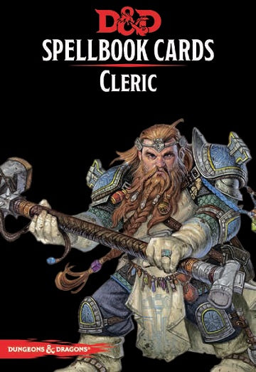 D&D Spellbook Cards: Cleric 2nd Edition Dungeons & Dragons 5E Wizards of the Coast