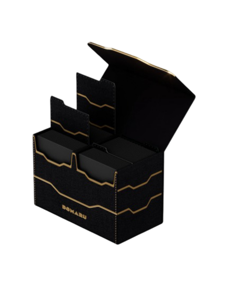 Gatherer's Tavern: DOMARU Vertex Duo Deck Box 200+ - "Obsidian" Armory Collection Deck Boxes & Storage Gatherer's Tavern