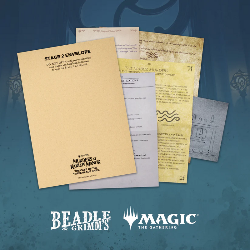 Murders at Karlov Manor: The Case of the Three Blade Knife Board Games Beadle & Grimm's   