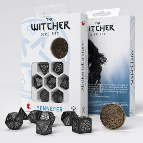 Q-Workshop: The Witcher Yennefer 7-Die Set Dice & Gaming Accessories Q Workshop