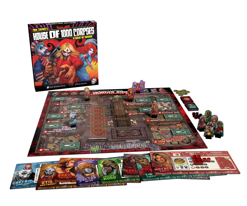 Rob Zombie's House of 1000 Corpses: A Game of Horror Board Games Trick or Treat Studios
