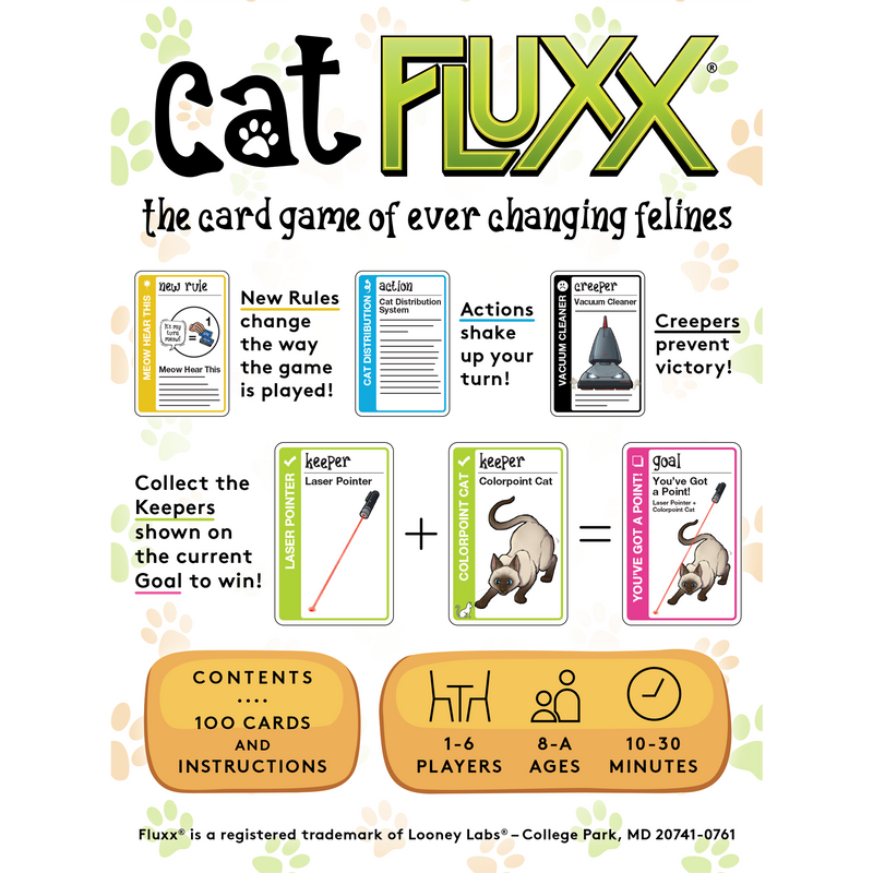Cat Fluxx Board Games Looney Labs