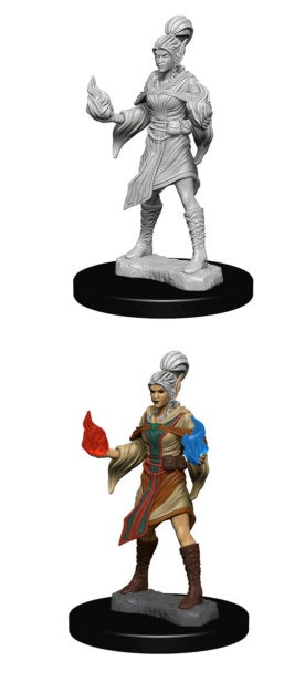 Pathfinder Battles Miniatures: W1 Elf Female Sorcerer RPG Miniatures WizKids   