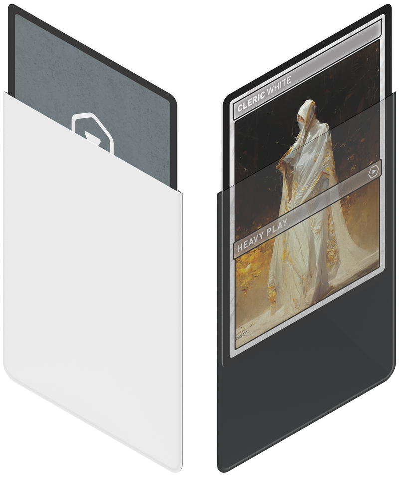 Heavy Play: Curv Sleeves - "Cleric White" 100Ct Card Sleeves Heavy Play